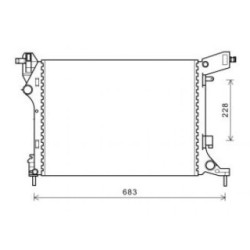 Radiator DIEDERICHS DCM2009 OE Ref 51887898