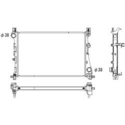 Radiator DIEDERICHS DCM2011 OE Ref 51888085