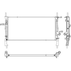 Radiator DIEDERICHS DCM2092 OE Ref 1383317