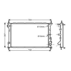 Radiator DIEDERICHS DCM2094 OE Ref 4367092