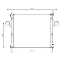 Radiator DIEDERICHS DCM2125 OE Ref 55116842AB