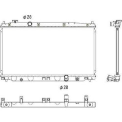 Radiateur DCM2196 pour HONDA CITY, JAZZ OE 19010RB0004