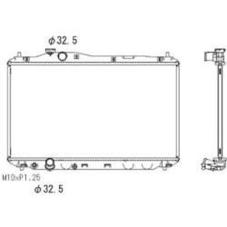 Radiator DIEDERICHS DCM2202 OE Ref 19010R1AA02