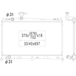 Radiator DIEDERICHS DCM2249 OE Ref LF1715200A