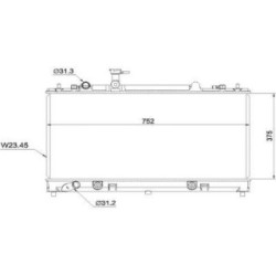 Radiator DIEDERICHS DCM2252 OE Ref L32815200A