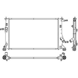 Radiator DIEDERICHS DCM2263 OE Ref RF7N15200