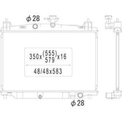Radiator DIEDERICHS DCM2267 OE Ref ZJ3815200A
