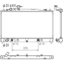 Radiator DIEDERICHS DCM2275 OE Ref LFCV15200