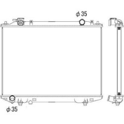 Radiator DIEDERICHS DCM2277 OE Ref WL8515200A