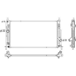 Radiator DIEDERICHS DCM2278 OE Ref Z6681520Y