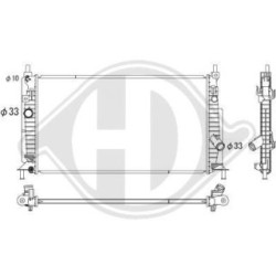 Radiateur DCM2278 pour MAZDA 3 OE LF8B1520Y DIEDERICHS