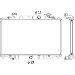 Radiator DIEDERICHS DCM2283 OE Ref SH0115200