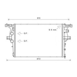 Radiator DIEDERICHS DCM2303 OE Ref 5801264635