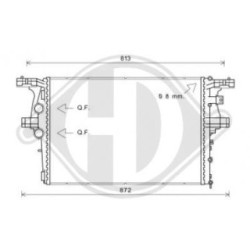 Radiateur DCM2303 pour IVECO DAILY OE 0005801264635 DIEDERICHS