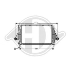 Radiateur DCM2305 pour SMART ROADSTER OE 0010033V003 DIEDERICHS