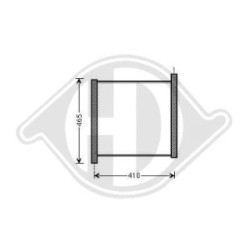 Radiateur DCM2306 pour SMART FORTWO OE A4515010001 DIEDERICHS