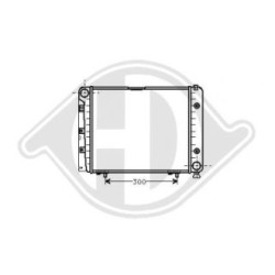 Radiateur DCM2316 pour MERCEDES 124 OE A2015002903 DIEDERICHS