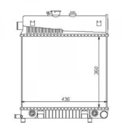 Radiator DIEDERICHS DCM2345 OE Ref 2025005803