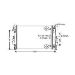Radiator DIEDERICHS DCM2426 OE Ref A6395011201
