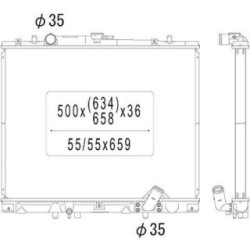 Radiator DIEDERICHS DCM2501 OE Ref MR571147