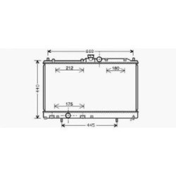 Radiator DIEDERICHS DCM2521 OE Ref MR464612