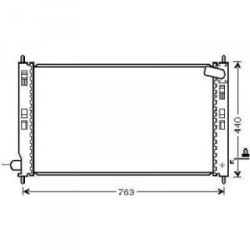 Radiator DIEDERICHS DCM2527 OE Ref 1330T2