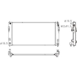 Radiator DIEDERICHS DCM2543 OE Ref 214103NA0A
