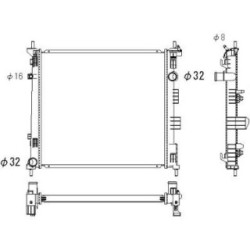 Radiator DIEDERICHS DCM2546 OE Ref 21410BJ40A