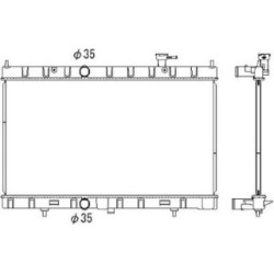 Radiator DIEDERICHS DCM2547 OE Ref 214104BB0B