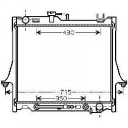 Radiator DIEDERICHS DCM2549 OE Ref 8973630640