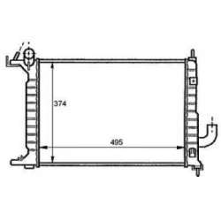 Radiator DIEDERICHS DCM2611 OE Ref 52464651