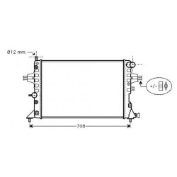 Radiator DIEDERICHS DCM2625 OE Ref 09193265