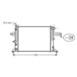 Radiator DIEDERICHS DCM2633 OE Ref 11099561