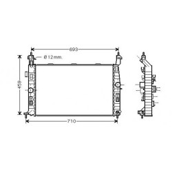 Radiator DIEDERICHS DCM2655 OE Ref 13130015