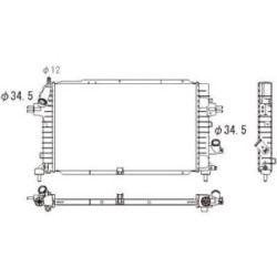 Radiator DIEDERICHS DCM2666 OE Ref 13 00 271