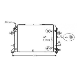 Radiator DIEDERICHS DCM2683 OE Ref 13171432