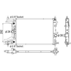 Radiator DIEDERICHS DCM2696 OE Ref 13267657