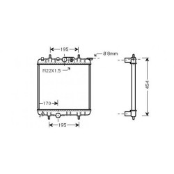 Radiator DIEDERICHS DCM2762 OE Ref 1330B4
