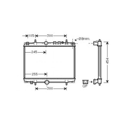 Radiator DIEDERICHS DCM2780 OE Ref 1330R1