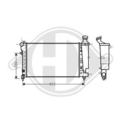 Radiateur DCM2791 pour PEUGEOT 106 OE 1330A7 DIEDERICHS