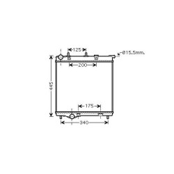 Radiator DIEDERICHS DCM2803 OE Ref 1330E6