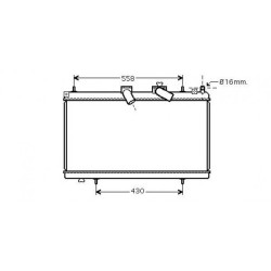 Radiator DIEDERICHS DCM2807 OE Ref 1330P7