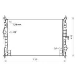 Radiator DIEDERICHS DCM2823 OE Ref 9809141780