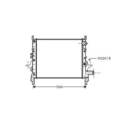 Radiator DIEDERICHS DCM2884 OE Ref 7701352580