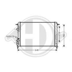 Radiateur DCM2894 pour RENAULT MEGANE, SCENIC DIEDERICHS