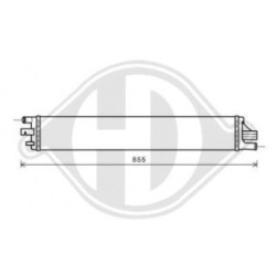 Radiateur DCM2966 pour NISSAN, VAUXHALL, RENAULT DIEDERICHS