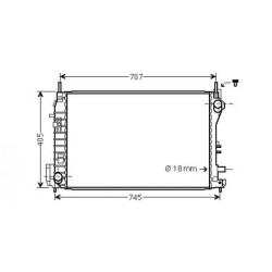 Radiator DIEDERICHS DCM2994 OE Ref 12805055