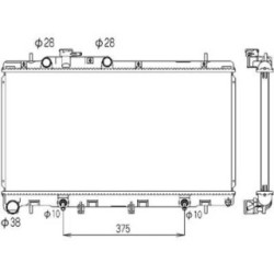 Radiator DIEDERICHS DCM3041 OE Ref 45111AE060