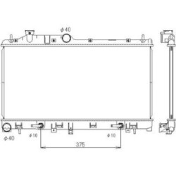 Radiator DIEDERICHS DCM3043 OE Ref 45111AG001