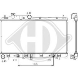 Radiateur DCM3043 pour SUBARU LEGACY, OUTBACK DIEDERICHS